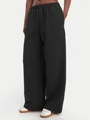 Spodnie sportowe damskie - Reebok Spodnie dresowe Reebok x Ewa Chodakowska Hanna RK25624CCW Czarny Wide Leg - miniaturka - grafika 1