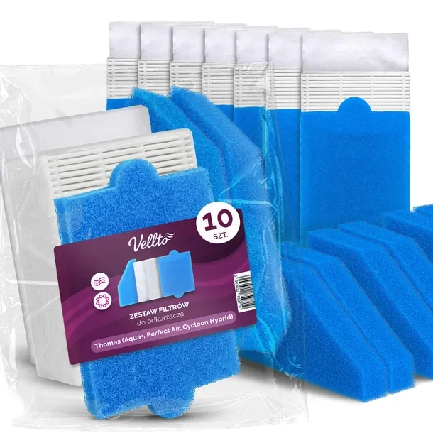 10x Filtry do Odkurzacza Thomas Aqua Perfect Air Cycloon Hybrid Allergy Pet