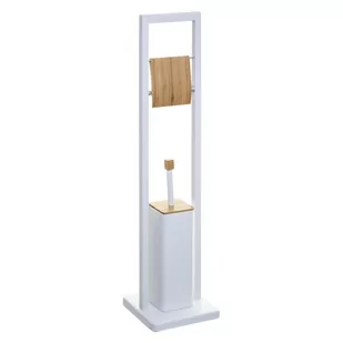 5five Simple Smart Szczotka toaletowa z uchwytem na papier toaletowy NATURELO 2w1 kolor biały B07VBVD6HL - Akcesoria do wc - miniaturka - grafika 1