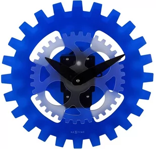Nextime Zegar ścienny (niebieski) Moving Gears - Zegary - miniaturka - grafika 1
