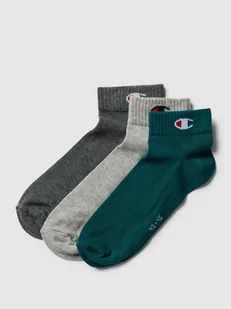 Skarpety z detalem z logo, w zestawie 3 szt., model „Quarter Sock” - Skarpetki męskie - miniaturka - grafika 1