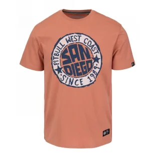 PITBULL KOSZULKA Light Weight 170 Basic San Diego Sun '25 - Łososiowa - Odzież taktyczna i umundurowanie - miniaturka - grafika 1