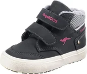 Buty dla chłopców - KangaROOS Kavu Primo V sneakersy dla chłopców i dziewczynek, granatowe/Fandango różowe, 23 EU - miniaturka - grafika 1
