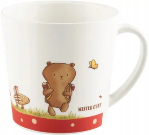 Kubek dla dziecka z uchwytem Miś Mister O'Lui czerwony Sigikid - Kubki dla dzieci - miniaturka - grafika 1