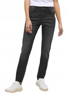 Spodnie damskie - MUSTANG CZARNE JEANSY PROSTE O PRZETARCACH ŚREDNIM STANIE 42/30 6BA - miniaturka - grafika 1