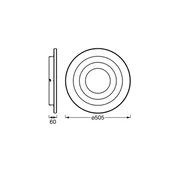 Lampy sufitowe - OSRAM Lampa sufitowa LED ORBIS SPIRAL LOOP, biały / opal, metal - miniaturka - grafika 1