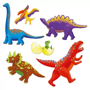 Djeco Zestaw Ruchome Postacie Dinozaury - Zabawki interaktywne dla dzieci - miniaturka - grafika 2