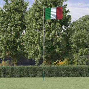Flaga Włoch z masztem, 6,23 m, aluminium - Flagi i akcesoria - miniaturka - grafika 1