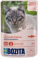 Mokra karma dla kotów - Bozita kawałki w sosie, saszetki, 12 x 85 g - Łosoś - miniaturka - grafika 1