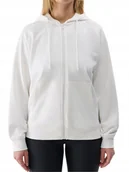 Bluzy damskie - Damska bluza dresowa 4F z kapturem SWSF1633 kremowy 11S M - miniaturka - grafika 1