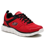 Buty trekkingowe męskie - Buty na co dzień na trening męskie SKECHERS TRACK skóra siateczka - miniaturka - grafika 1
