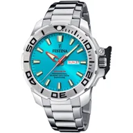 Zegarki męskie - Zegarek męski Festina Diver z tarczą Tiffany Blue 20665/6 - miniaturka - grafika 1