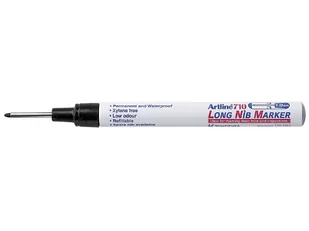 Artline Marker permanentny 0.7mm czarny Long AR-710 - Markery permanentne - miniaturka - grafika 1