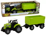 Samochody i pojazdy dla dzieci - Traktor z Przyczepą Zielony Farma - miniaturka - grafika 1