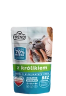 Mokra karma dla kotów - Frendi Frendi kawałki w delikatnym sosie z królikiem 100g 56468-uniw - miniaturka - grafika 1