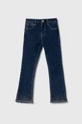 Spodnie i spodenki dla dziewczynek - Desigual jeansy dziecięce - miniaturka - grafika 1