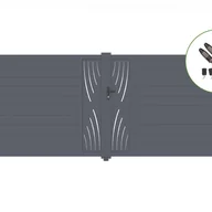 Bramy garażowe - CASANOOV BRAMA skrzydłowa elektryczna 4m VELETA 400B180 szara + napęd TANKER B700 - miniaturka - grafika 1