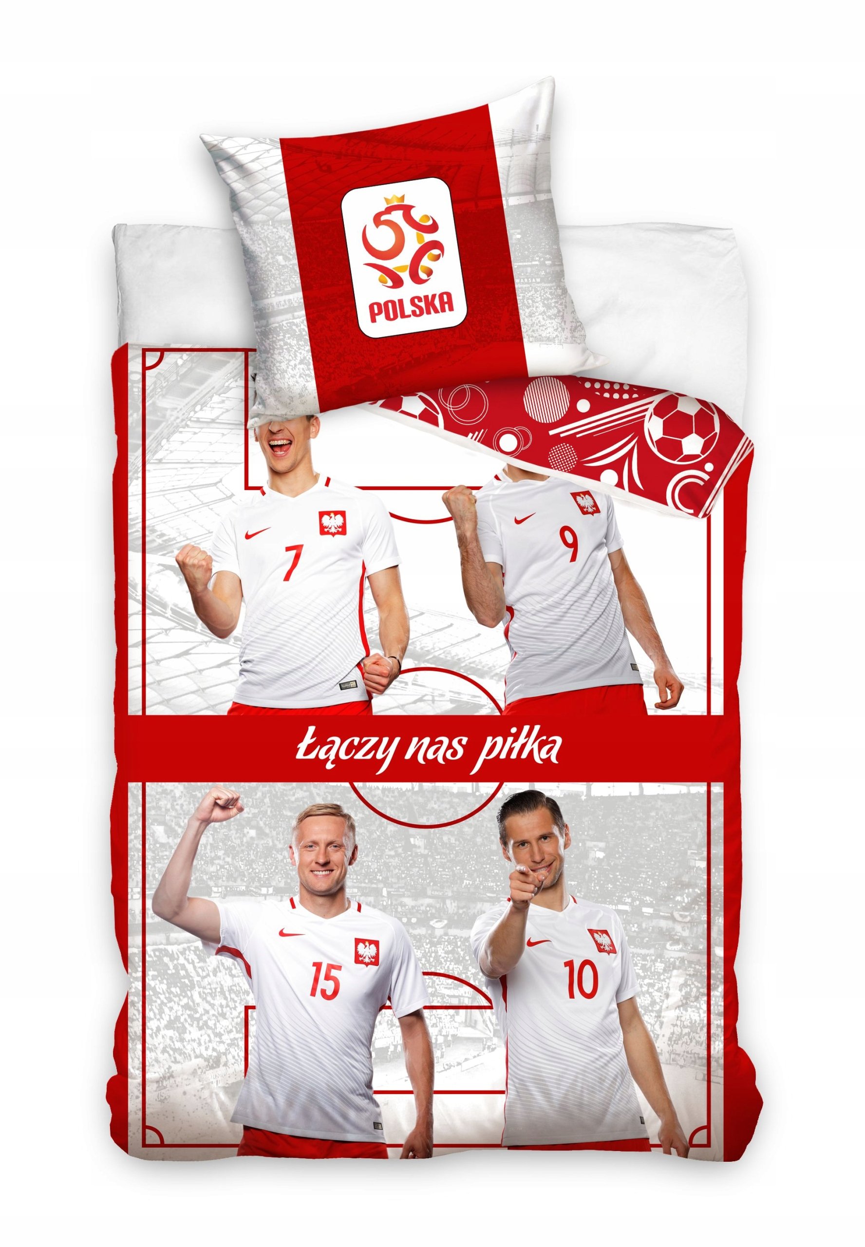 pościel piłkarska Lewandowski Lewy Polska Pzpn 160x200 bawełna jakość