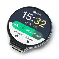 Podzespoły elektroniczne - Wyświetlacz okrągły LCD IPS 1,28'' 240x240px - RP2040, czujnik 6-osiowy - Waveshare 22668 - miniaturka - grafika 1