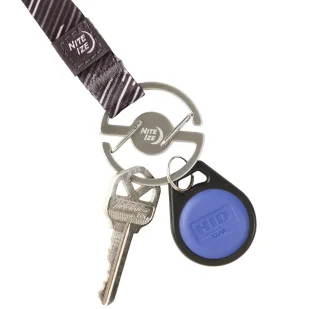 Nite Ize - Karabinczyk ze smyczą Medallion Key Lanyard - Stalowy - Srebrny/Czarny - MKL-11-R3 - Akcesoria turystyczne - miniaturka - grafika 4