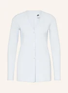 Swetry damskie - Nike Kurtka Z Dżerseju Sportswear Chill Knit blau - miniaturka - grafika 1