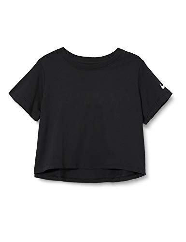 Nike Koszulka dziewczęca G Nsw Ikona Crop Jdi T-shirt Czarny S