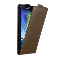 Etui i futerały do telefonów - Pokrowiec Do Samsung Galaxy A8 2015 w Etui BRĄZOWA KAWA  Flip Case Cover Obudowa Ochronny Cadorabo - miniaturka - grafika 1