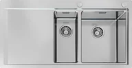 Zlewozmywaki - Foster Zlewozmywak 1251051 Master Foster Zlewozmywak 100cm. stal szczotkowana 1 i 1/2 komory, prawy - miniaturka - grafika 1