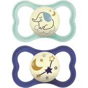 Smoczki uspokajające - MAM Air Night 6+ months smoczek Boy 2 szt. - miniaturka - grafika 1