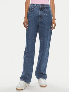 Hugo Jeansy Gilissi 50513738 Niebieski Relaxed Fit - Spodnie damskie - miniaturka - grafika 1