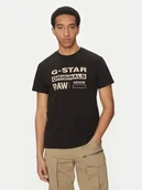 Koszulki męskie - G-Star Raw T-Shirt Originals D25969-C506 1214 Czarny Regular Fit - miniaturka - grafika 1