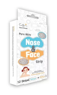 Cettua Pure White Nose & Face Strip 12 Paski oczyszczające na twarz 12 sztuk - Maseczki do twarzy - miniaturka - grafika 1