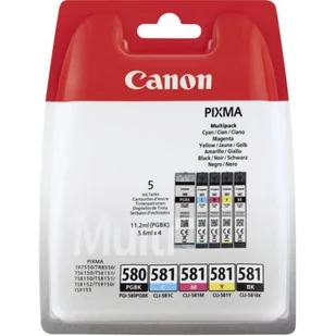 Canon GI-580PGBK/CLI-581CMYBK (2078C005) - Tusze oryginalne - miniaturka - grafika 1