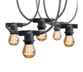 Lampy ogrodowe - zewnętrzny ozdobny łańcuch 10xE27/1,3W/230V IP44 10 m - miniaturka - grafika 1