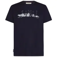 Koszulki sportowe męskie - Koszulka męska Icebreaker Men Merino 150 Tech Lite SS Tee The Peaks Rozmiar: XL / Kolor: ciemnoniebieski - miniaturka - grafika 1