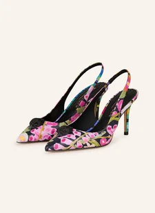 Kurt Geiger Czółenka Z Odkrytą Piętą Belgravia Z Ozdobnymi Kamykami schwarz - Czółenka - miniaturka - grafika 1