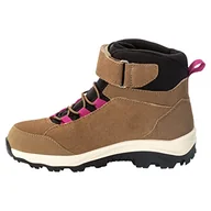 Buty dla chłopców - Jack Wolfskin Dzieci uniseks VOJO LT TEXAPORE MID K buty na zewnątrz, Brąz/Różowy, 29 EU - miniaturka - grafika 1