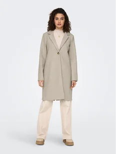 ONLY Płaszcz przejściowy Emma 15281382 Écru Regular Fit - Płaszcze damskie - miniaturka - grafika 1
