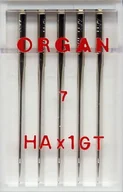 Akcesoria i części do maszyn do szycia - Igły półpłaskie ORGAN HAx1GT do jedwabiu 5x '55 - miniaturka - grafika 1