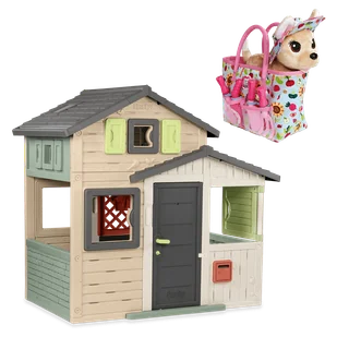 Domek dla dzieci Life Evo + zabawka piesek Szczęśliwa Ogrodniczka - Smoby - Place zabaw - miniaturka - grafika 1