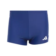 Kąpielówki męskie - Męskie Bokserki kąpielowe ADIDAS 3S BLD BOXER JN6536 – Granatowy - miniaturka - grafika 1