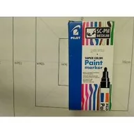Markery permanentne - Pilot Marker olejowy Super Color M - czarny - miniaturka - grafika 1