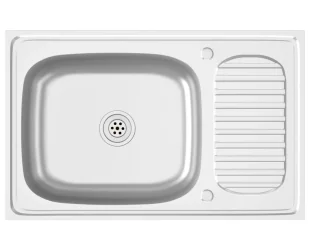 Elior Srebrny zlewozmywak z ociekaczem D4-G32 - Zlewozmywaki Elior Srebrny zlewozmywak z ociekaczem D4-G32 - Zlewozmywaki - miniaturka - grafika 1