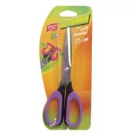 Przybory szkolne - Nożyczki szkolne z miękkimi rączkami 15cm fioletowe - miniaturka - grafika 1