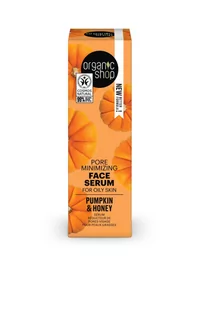 Organic Shop, Serum do cery tłustej, Olej z dyni & Miód, 30ml - Serum do twarzy - miniaturka - grafika 1