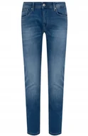 Spodnie męskie - Pepe Jeans Niebieskie Jeansy Męskie Proste 30/34 2A3D3_G* - miniaturka - grafika 1