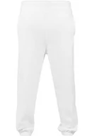 Spodenki męskie - Urban Classics Męskie spodnie dresowe ze sznurkiem, spodnie sportowe z elastycznym zamkiem błyskawicznym, luźne dopasowanie, białe, S - miniaturka - grafika 1