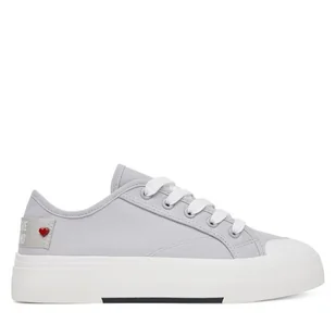 Trampki LOVE MOSCHINO JA15012G0MJP0010 Szary - Trampki damskie - miniaturka - grafika 1