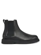 Botki męskie - Calvin Klein Sztyblety Combat Ess Chelsea Boot Lth YM0YM01374 Czarny - miniaturka - grafika 1