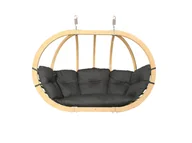 Fotele ogrodowe wiszące - Dwuosobowy Fotel Wiszący, Grafitowy Swingpod Xl - miniaturka - grafika 1